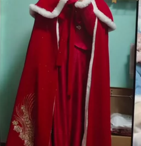 【婚礼系列】——汉服披风女冬季长款古风新娘...