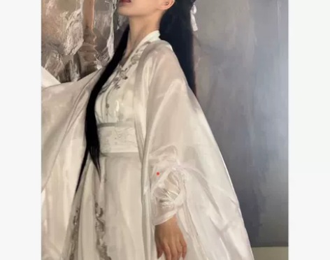 静还决国风大典走秀款银月飞霜 原创汉服汉元...