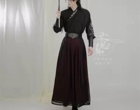 ?孤鲤原创汉服男女春夏侠客帅气酷非古装日常...