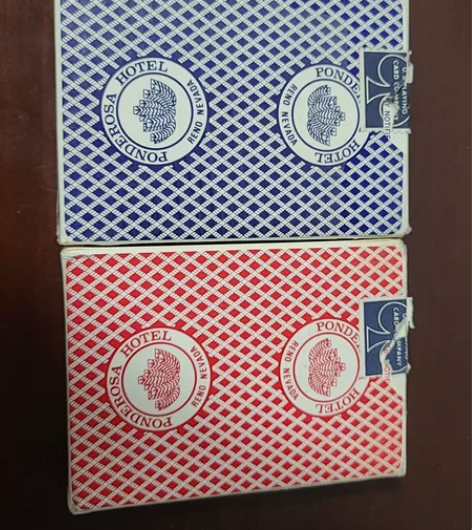 锯齿bee扑克牌一对，红色成色差缺一张jo...