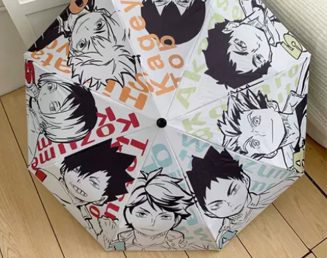 排球少年周边全自动雨伞日向影山孤爪及川彻高...