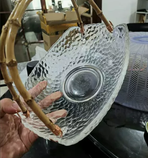 日式玻璃氺果盘桌面果盘果篮子 放水果绝了 ...