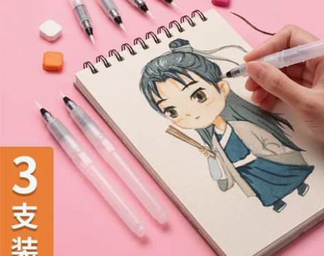 厂家水彩套装画笔细头毛笔颜料笔