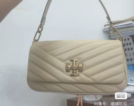 美国代购正品新款TB女包油蜡皮羊皮菱格气质...