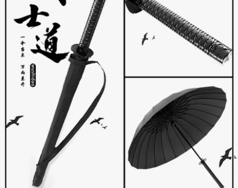 古风武士长柄雨伞男士大号女加固加厚结实抗风...