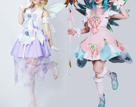 六尾瑶时之祈愿cos服王者荣耀瑶妹云中君c...