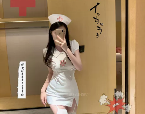 万圣节性感护士制服cosplay 只穿过一...