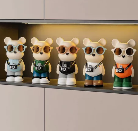 【全新捡漏】暴力熊存钱罐卡通创意现代客厅网...