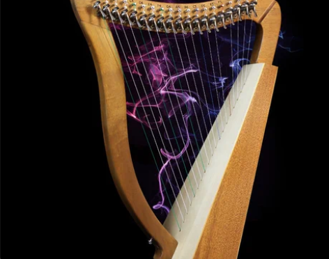 伯朗小竖琴19弦15莱雅琴箜篌初学者小型里...