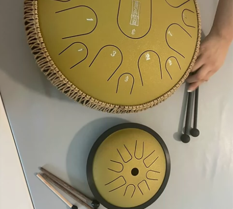 鲁儒钛金钢15音空灵鼓，华蜀碳钢莲花鼓，初...