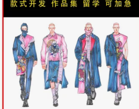 服装设计效果图代画ps款式图代画 淘宝主图...