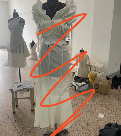 服装设计立裁作业 成衣成品 160/84A...