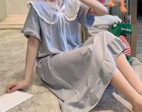 （可换）全新带标夏季纯棉公主风家居服睡裙L...