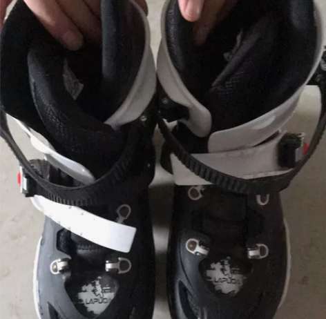 成人轮滑车 9成新  陪孩子一起学轮滑￥1...