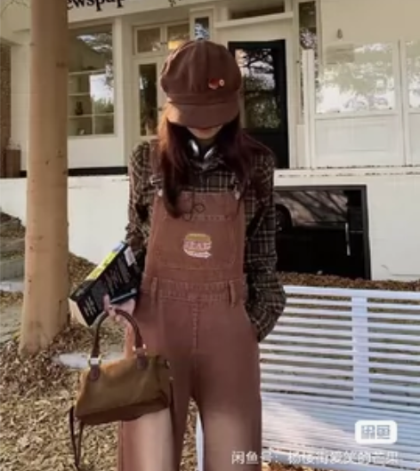 Seven4lee艺术收藏家 牛仔背带裤女...