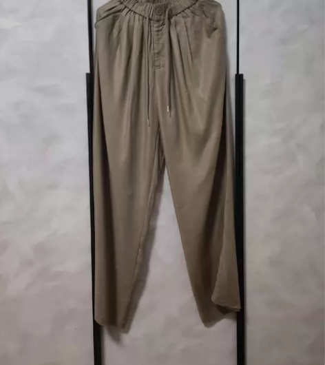 夏季轻薄休闲裤女春夏薄款慵懒阔腿裤宽松显瘦...