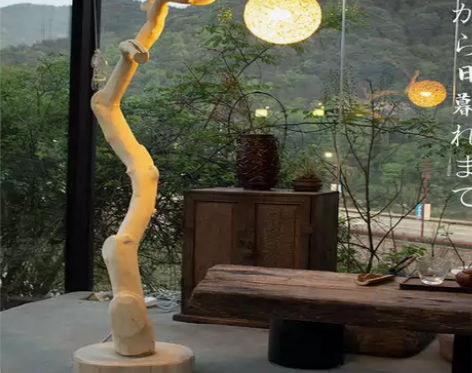 根雕摆件天然树根灯架大落地灯原木枯木雕禅艺...