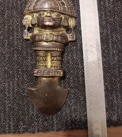 青铜人鎏金工艺全品没有磕碰，喜欢直接拍 感...