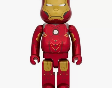 BEARBRICK 1000% 漫威 钢铁...