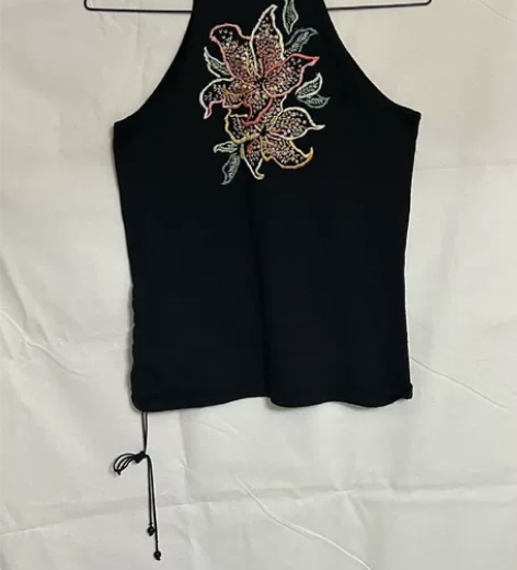 vivienne tam 花卉刺绣 亮片吊...