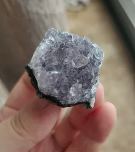 紫晶牙紫水晶簇天然原石手工绕线配件矿物标本...