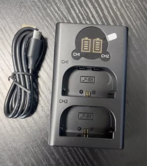 沣标同厂佳能LP-E6电池双充-液晶双槽充...