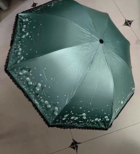 全新天堂伞正品便携小巧两用三折伞彩胶防晒伞...