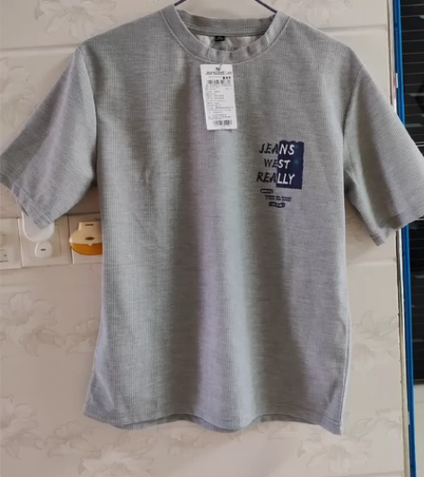 码数小了真维斯华夫格男t恤短袖夏季2024...