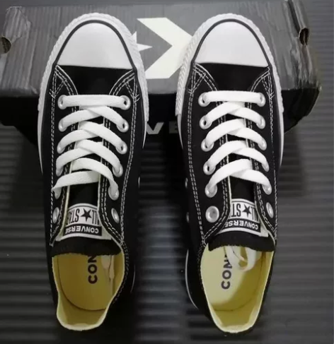 【新鞋】匡威37码黑色低帮帆布鞋女鞋，不讲...