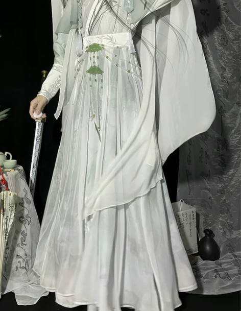 ?花悦诗风扶摇原创汉服改良汉元素刺绣交领裙...
