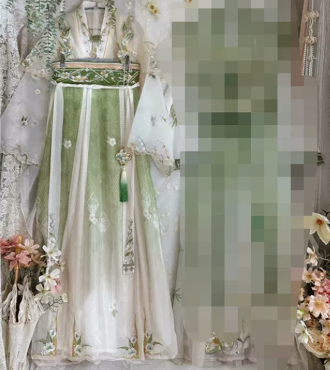 玉术原创汉服女闺蜜装齐腰齐胸8破裙刺绣改良...