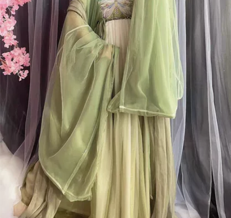 玉术原创汉服女诃子裙唐制大袖衫刺绣汉元素仙...