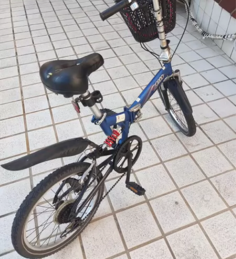 前后双减震折叠自行车，20寸6速，刹车变速...