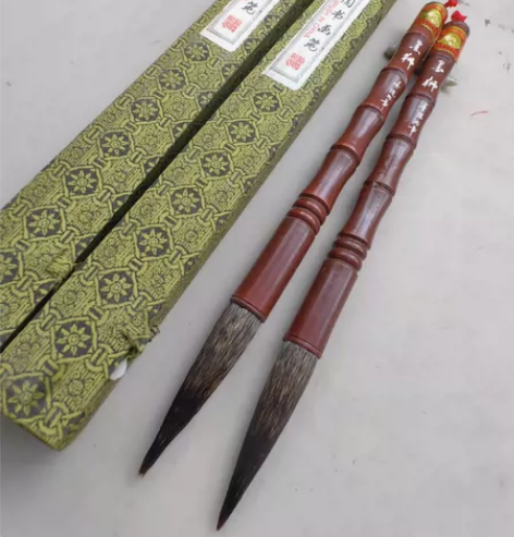 优标山羊牌2支盒装打包，极品70年代硬毫大...