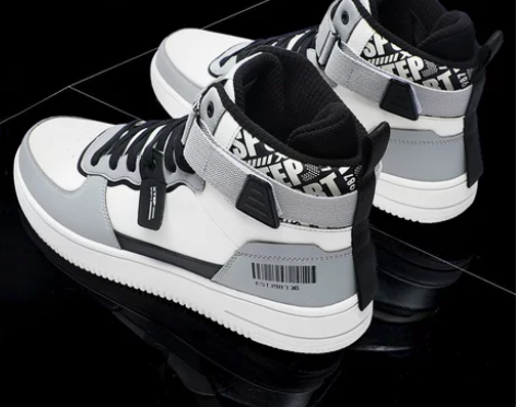 ?特步男鞋高帮板鞋夏季新款男士休闲鞋子官方...