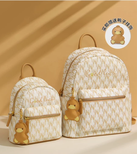 纽芝兰2023新款电脑双肩包女生大学生小背...