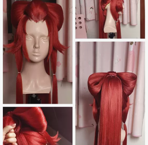 不知火舞绯月行头盔假发（排单7月） 仅手工...