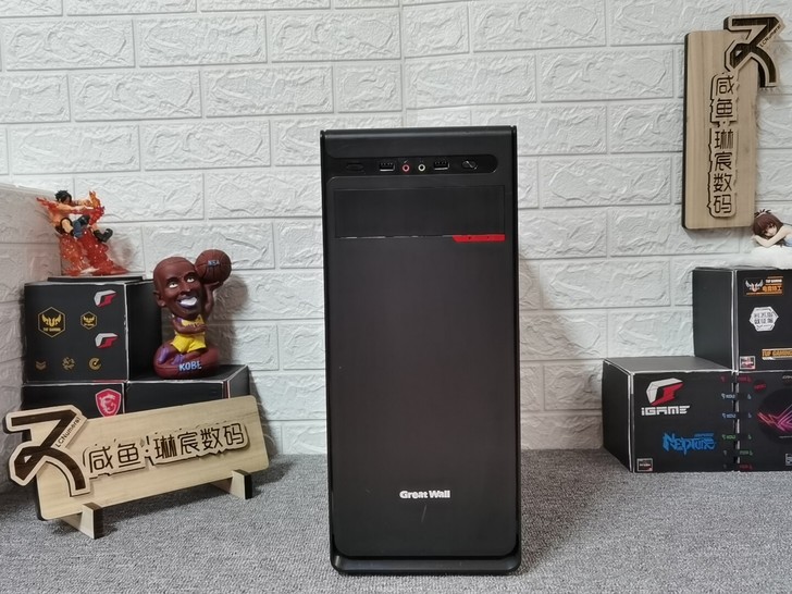 长城 黑色办公商务机箱 无侧板