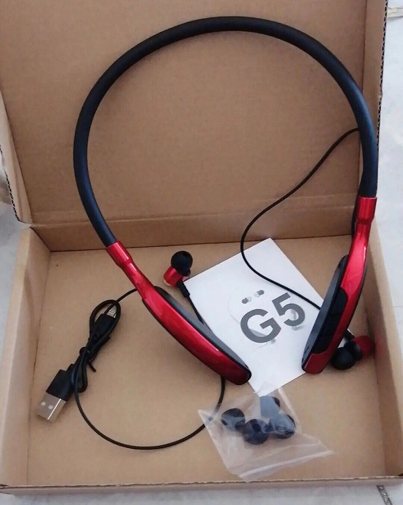 运动蓝牙耳机无线高音质双耳挂脖入耳式超长待...