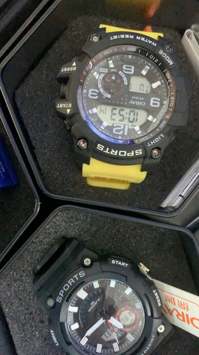 运动手表，单显双显处理，大表盘运动防水秒表...