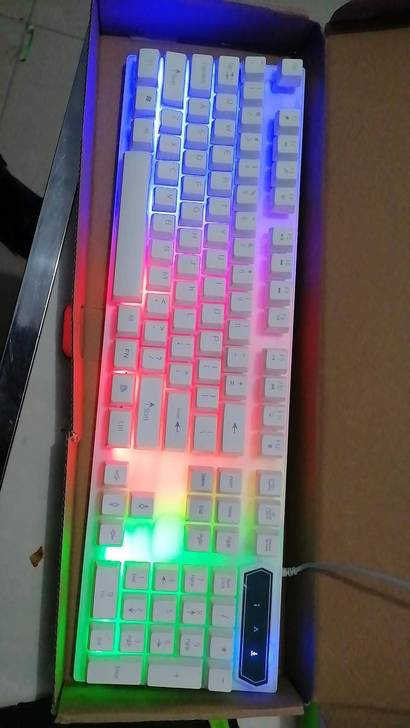 机械手感游戏键盘台式笔记本有线电脑静音游戏...