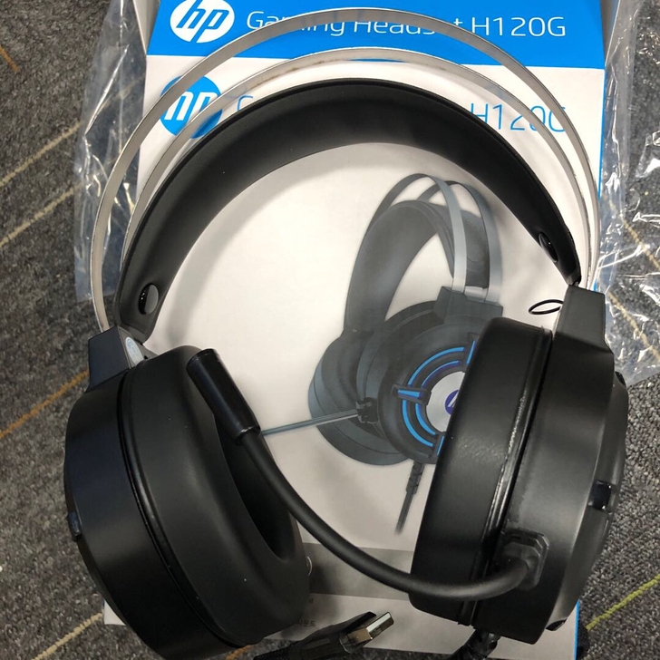 HP/惠普H120G头戴式电竞游戏耳机吃鸡...