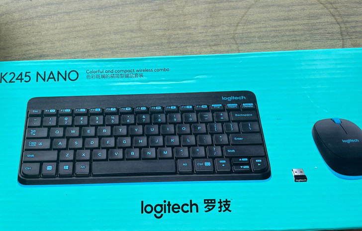 逻辑无线鼠标键盘,型号k245,全新未拆封