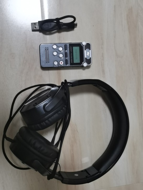 爱国者录音器带耳机充电转换头