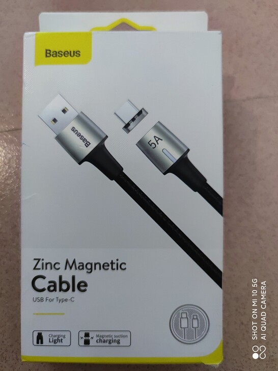 倍思 锌磁数据线 type-c快充线