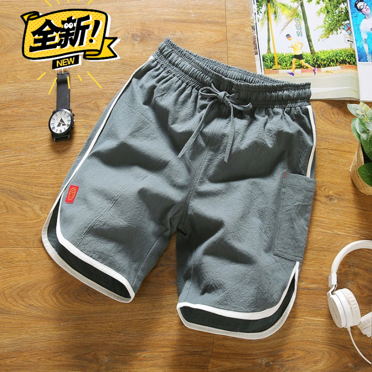 全新包邮了,短裤男夏季宽松运动裤个性棉麻五...