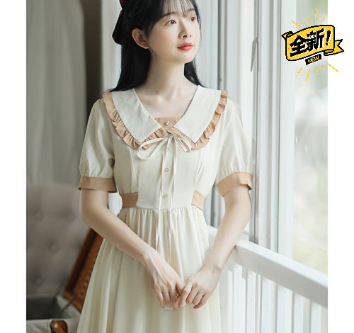 超仙甜美连衣裙女装夏季2021年新款夏天森...