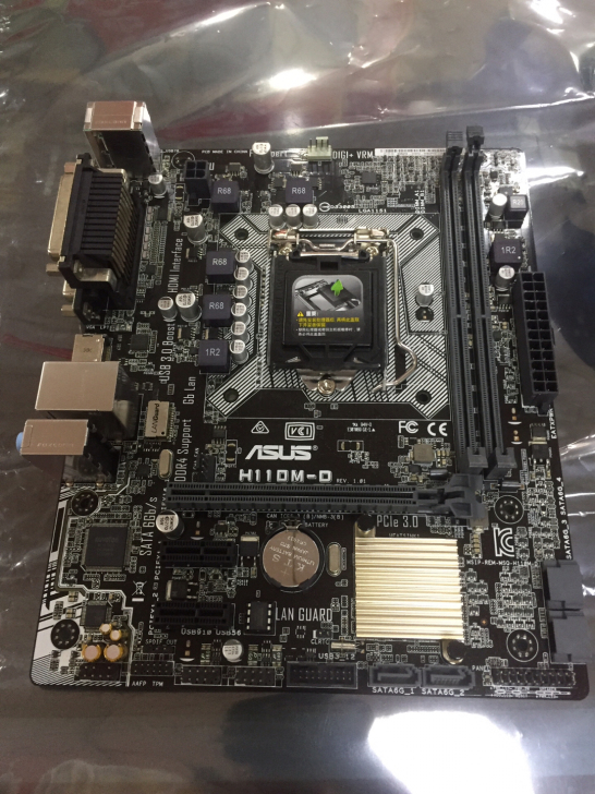 华硕H110M-D主板支持1151针6/7...