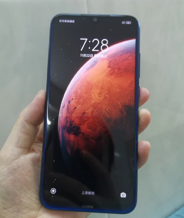 小米红米note8 蓝色 4+64 成色9...