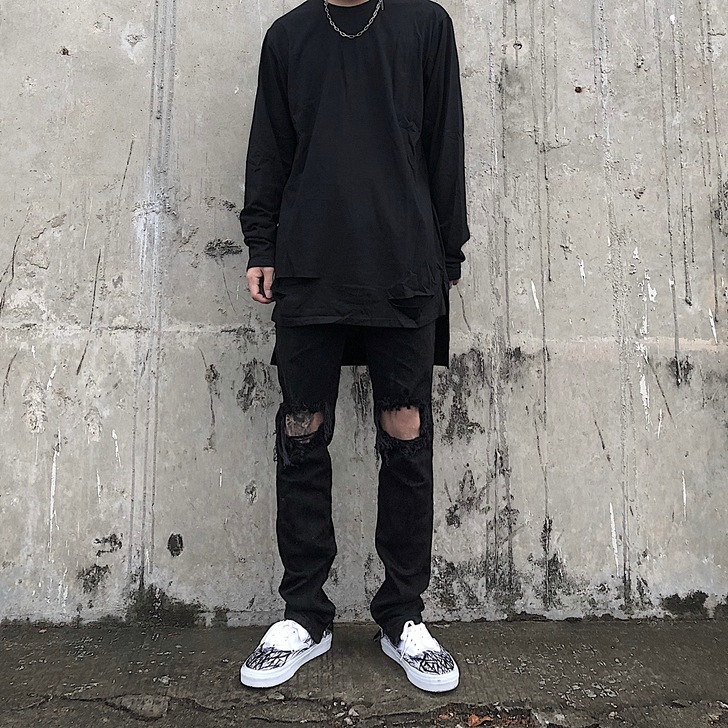 潮人最爱的高街风ins牛仔裤